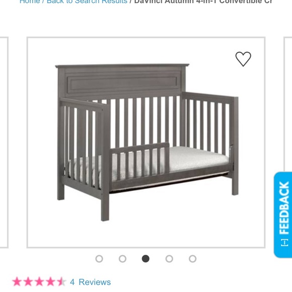 Davinci 4 in 1 convertible crib - Picture 3 of 4